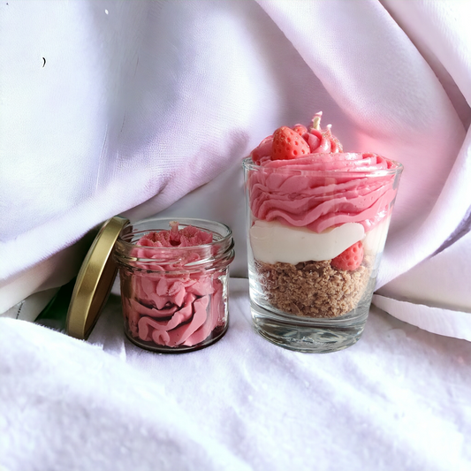 Bougie XS Yaourt Fraise