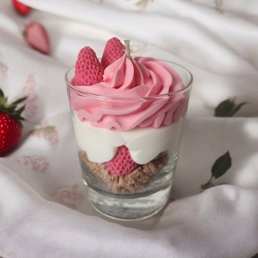 Bougie Yaourt Fraise