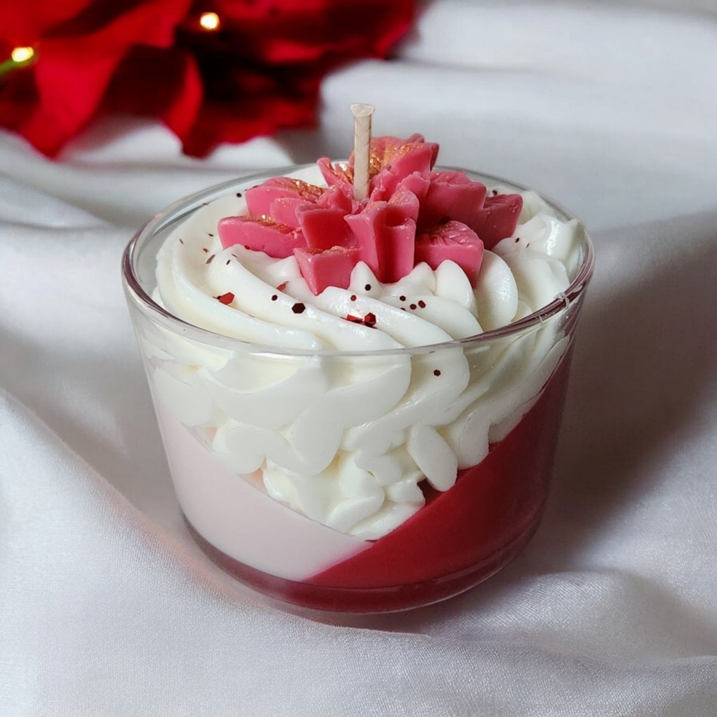 Bougie Fleur de Noël