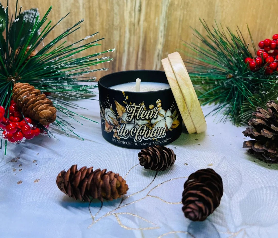 Bougie Bijoux " Fleur de Coton"